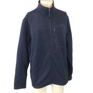 THE NORTH FACE ~ MENS XL ~ NAVY BLUE FULL ZIP FLEECE SWEATER JACKET